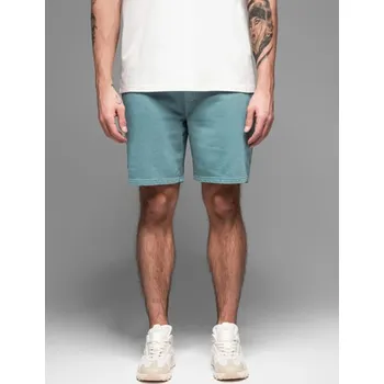 Ombre Clothing Základní tyrkysové pánské šortky V1 SRWS-0122