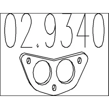 Těsnění výfuku MTS Těsnění výfukové trubky MTS 02.9340
