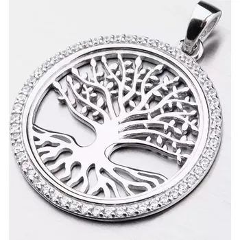 Přívěsek Dámský přívěsek stříbro 925 zirkon strom života PKL-3052