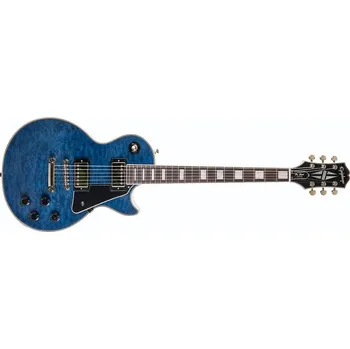 Elektrická kytara Epiphone Les Paul Custom Quilt - Viper Blue