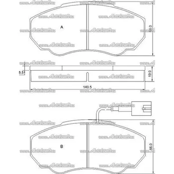 Brzdová destička Starline Brzdové destičky, sada BD S839P