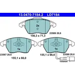 ATE Sada brzdových destiček Ceramic AT LD7184