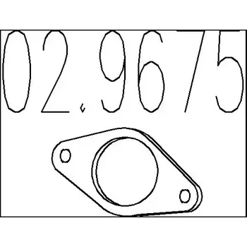 Těsnění výfuku MTS Těsnění výfukové trubky MTS 02.9675