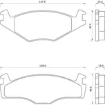 Starline Sada brzdových destiček BD S068
