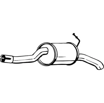 Tlumič výfuku BOSAL Zadní tlumič výfuku BS 154-175