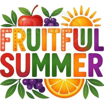 Textilní nažehlovací páska Dante Nažehlovačka Fruitful summer - 25 x 23 cm