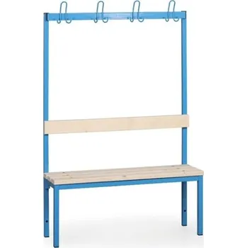 Věšák Biedrax Lavička s věšáky do šatny LS7504 - délka 1 m