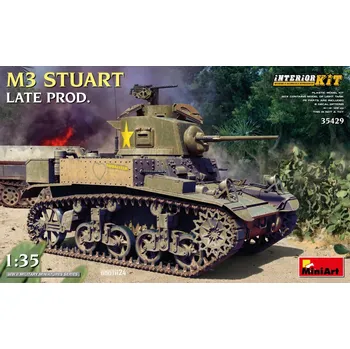 Plastikový model 1:35 M3 Stuart Late Production w/ Interior Kit