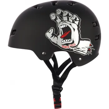 Helma na in-line Bullet x Santa Cruz - Screaming Hand Matt Black - helma Velikost: L - XL