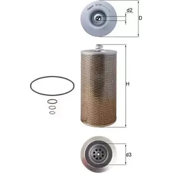 Olejový filtr MAHLE Olejový filtr MAO OX 69D