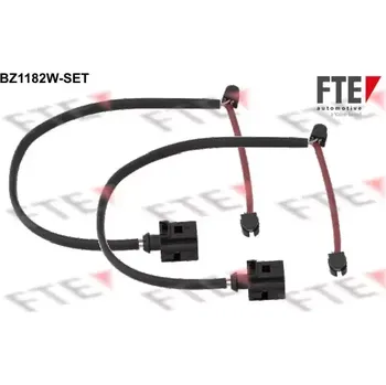 Brzdová destička FTE Výstražný kontakt opotřebení obložení FTE BZ1182W-SET