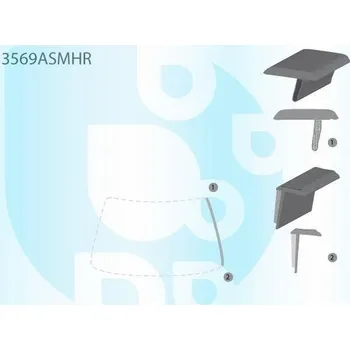 Autosklo PILKINGTON P vnější bauset (lišta) čelního okna AS 3569ASMHR