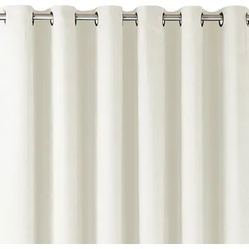 Závěs MILANA klasický se stříbrnými oky krémový, velikost 220x175