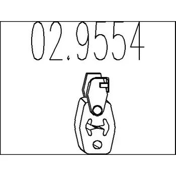 Tlumič výfuku MTS Zarážka tlumiče výfuku MTS 02.9554