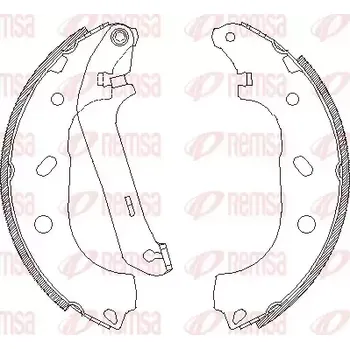 Brzdová destička REMSA Brzdové pakny RMS 4170.00