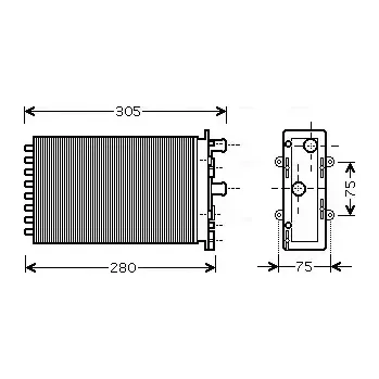 AVA QUALITY COOLING Výměník tepla vnitřního vytápění AVA VNA6239