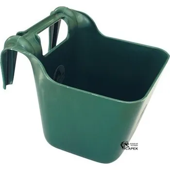 krmítko pro hospodářská zvířata Krmný žlab OK Plast -ZÁVĚSNÝ 13L- - Zelená