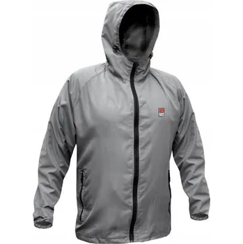 Moto bunda Bunda DOUBLE Lehká Větrovka s kapuce, kapsami a zipem, reflexní prvky, velikost XL .3A