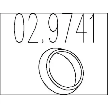 Těsnění výfuku MTS Těsnicí kroužek výfukové trubky MTS 02.9741