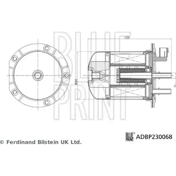 Palivový filtr BLUE PRINT Palivový filtr BLP ADBP230068