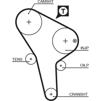 Motor automobilu GATES Ozubený řemen PowerGrip® GT 5176