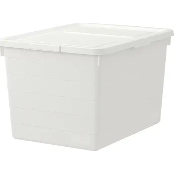 Úložný box Krabice s víkem bílá