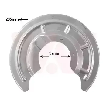 Brzdový kotouč VAN WEZEL Ochranný plech proti nečistotám brzdového kotouče VAW 4327373