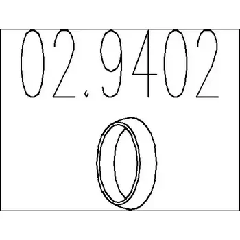 Těsnění výfuku MTS Těsnicí kroužek výfukové trubky MTS 02.9402