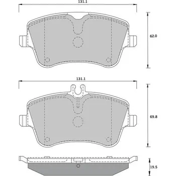 Brzdový systém Starline Sada brzdových destiček BD S373