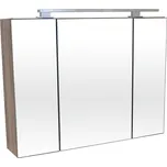 A-Interiéry Skříňka zrcadlová Vendy 80, dub Sonoma s LED osvětlením, 80x68x16