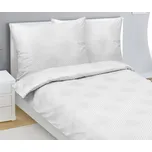 Povlečení bavlněný satén Bílá,Šedá BX1001359 - 140x200, 70x90 cm