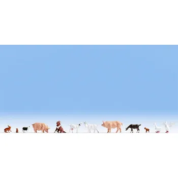 Modelová železnice Figurky Zvířata na statku TT - Noch 45711 (Figurky TT 1:120)