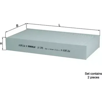 Kabinový filtr KNECHT Filtr vzduchu v interiéru KNC LA 295/S