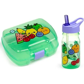 Láhev Láhev na vodu 350 ml a krabička na oběd – sada – Foodiemals