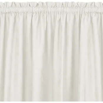 Závěs Závěs MILANA klasický tunel 5 cm s třásněmi krémový, velikost 140x175