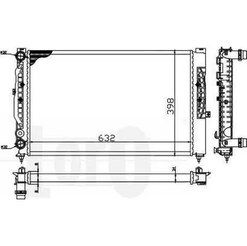 Chladič motoru LORO Chladič vody LOR 053-017-0050
