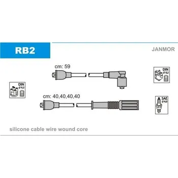 Zapalovací kabel JANMOR Sada kabelů pro zapalování JNM RB2
