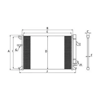 Výparník klimatizace HC-Cargo Kondenzátor klimatizace HC 260724