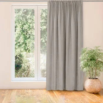 Závěs Závěs MILANA klasická transparentní dračí páska 5 cm s třásněmi 3 cm cappuccino, velikost 140x245