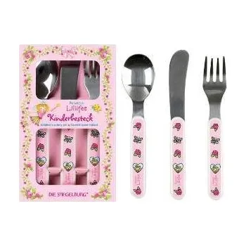 Příbor Dětské Příbory 3ks Růžové Princezna Bezpečné