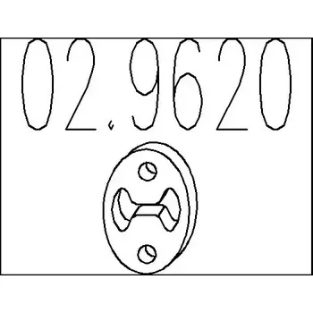 Výfukový systém MTS Zarážka tlumiče výfuku MTS 02.9620