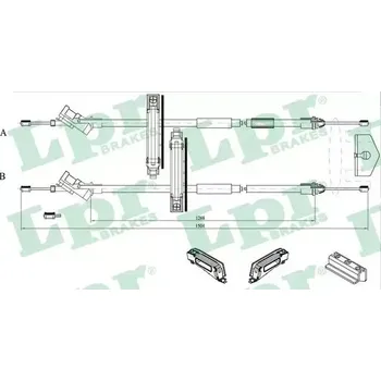 Lanko parkovací brzdy LPR Tažné lanko parkovací brzdy LP C0225B