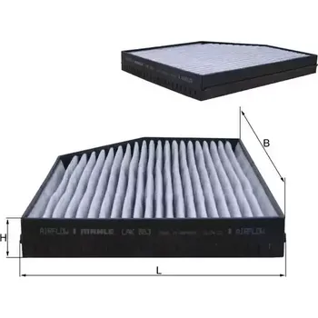 Kabinový filtr KNECHT Filtr vzduchu v interiéru KNC LAK 863