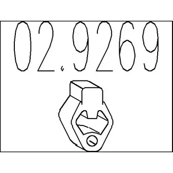 Tlumič výfuku MTS Zarážka tlumiče výfuku MTS 02.9269