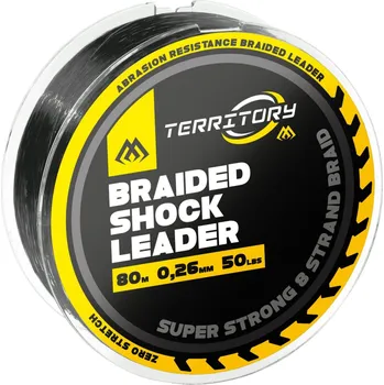 Šokový Vlasec Mikado Braided Shock Leader 0,26mm/50lb/80m Černý