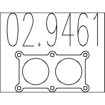 Těsnění výfuku MTS Těsnění výfukové trubky MTS 02.9461