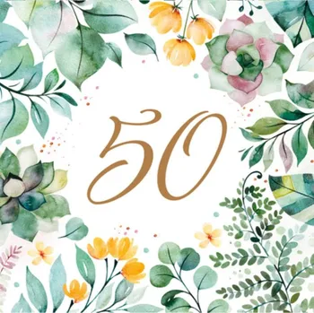 Papírový ubrousek Paper Design Ubrousky MAKI SLOG 0607 03 Floral Frame 50