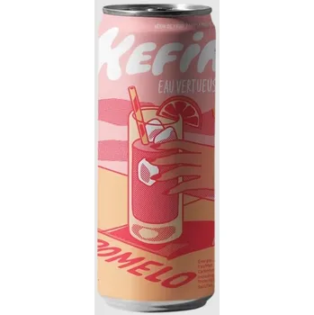 Limonáda Kefir Eau Vertueuse Bio vodní kefír Grepfruit a kardamom 250 ml