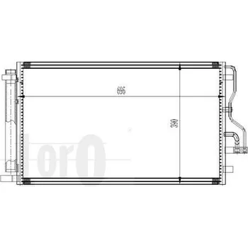 Výparník klimatizace LORO Kondenzátor klimatizace LOR 019-016-0017