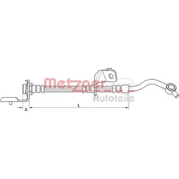 Brzdová hadice METZGER Brzdová hadice MTG 4110819